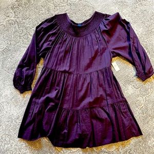 Old Navy purple long sleeve dress. New with Tags.